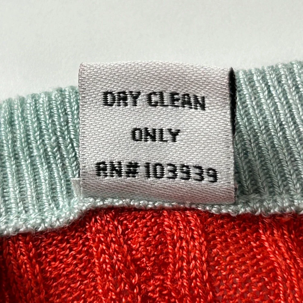 Silk Cashmere Sweater Womens Large Red Lightweight Cable‎ Knit Clique NY